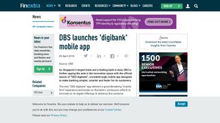 DBS launches 'digibank' mobile app - Finextra Research