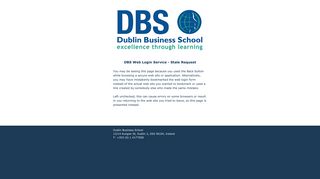 DBS Web Login Service