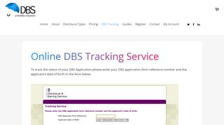 Online DBS Tracking - DBS Umbrella Solution