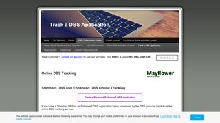 DBS Tracking | - Mayflower Disclosure Services Ltd