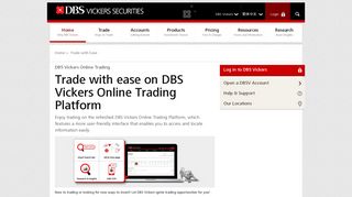 DBS Vickers Online Trading | DBS Vickers Online Trading - DBS Bank