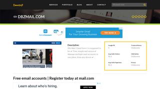 Welcome to Dbzmail.com - Free email accounts | Register today at ...
