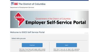 DOES - Employer & Agent Portal - DC.gov