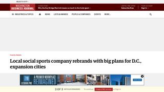 United Social Sports rebrands as D.C. Fray, plots expansion ...