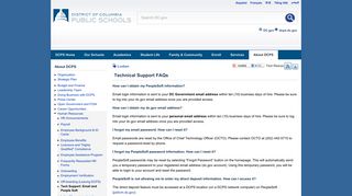 Technical Support FAQs | dcps - DC.gov