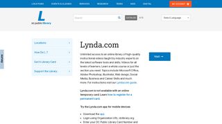 Lynda.com | District of Columbia Public Library - DC Public Library