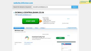 dcmail2.centralbank.co.in at WI. IBM iNotes Login - Website Informer