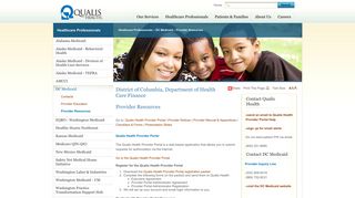 District of Columbia, Department of Health Care Finance | Qualis Health