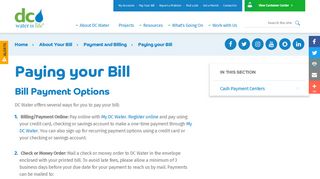 Paying your Bill | DCWater.com