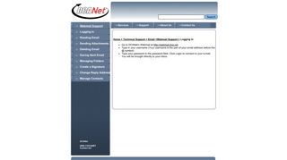 DCANet - Support - Email - Webmail - Logging On