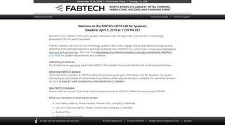 Submitter Login Page - Call for Abstracts/Papers Submissions ...
