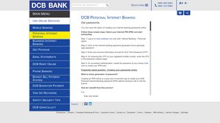 Get Passwords - DCB Bank