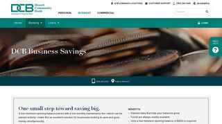DCB Business Savings - Desert Community Bank