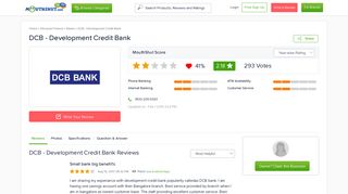 DCB - DEVELOPMENT CREDIT BANK Review, Branches, Internet ...
