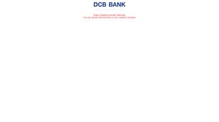 Login - DCB Mobile Banking. - DCB Bank