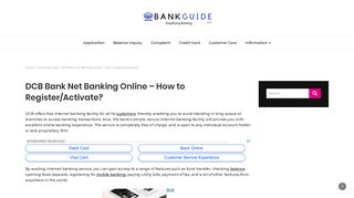DCB Bank Net Banking: DCB Bank Personal & Business Internet ...