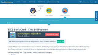How to Pay DCB Bank Credit Card Bill Payment Online - BankBazaar