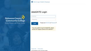 delaGATE - Delaware County Community College - delaGATE Login ...