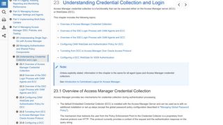 Understanding Credential Collection and Login - Oracle Docs