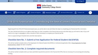 2018-2019 Financial Aid — Introducing the New eConnect Financial ...