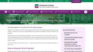 Your Refunds and Disbursements, Delivered Your Way : Richland ...