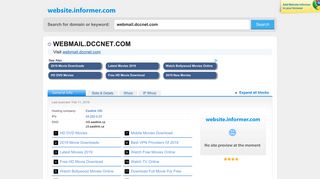 webmail.dccnet.com at Website Informer. Visit Webmail Dccnet.
