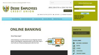 Online Banking - Deere Employees Credit Union