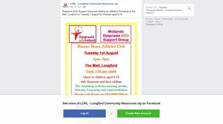 Dyspraxia DCD Support Group are holding... - LCRL - Longford ...