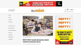 DCET 2017 results declared, check results on kea.kar.nic.in - Livemint