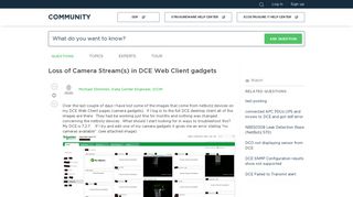 Loss of Camera Stream(s) in DCE Web Client gadgets - Help Center ...