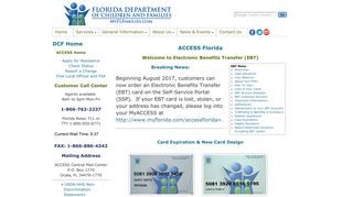 Welcome to EBT | Florida Department of Children and Families