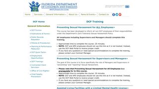 DCF Training - Florida Department of Children and Families