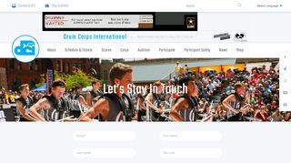 Let's Stay In Touch with Drum Corps International