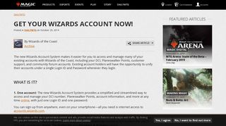 Get Your Wizards Account Now! | MAGIC: THE GATHERING