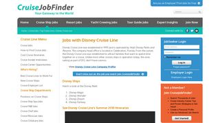 Disney Cruise Line Jobs | Types of Positions, DCL Ships, Current Jobs