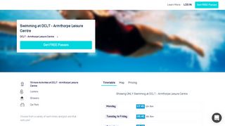 Swimming at DCLT - Armthorpe Leisure Centre | MoveUSA