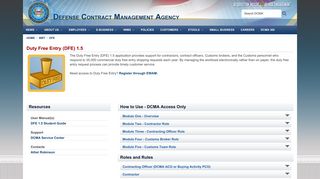 DFE - Defense Contract Management Agency