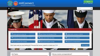 milConnect: Benefits and Records for DoD Affiliates - DMDC