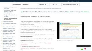 Resetting user password on the DCO server - User Assistance for ...