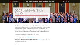 DCO Portal Guide: Single Sign-On | Deep Carbon Observatory