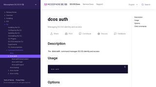 dcos auth - Mesosphere DC/OS Documentation