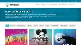 Tickets & Events - Denver Center for the Performing Arts