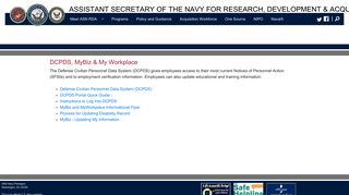 dcpds - Assistant Secretary of the Navy Research, Development ...