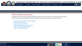 DCPDS - Secretary of the Navy