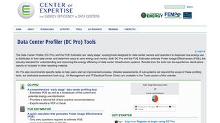 Data Center Profiler (DC Pro) Tools | Center of Expertise for Energy ...