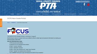 DCPS New Grade Portal – Duval County Council of PTAs