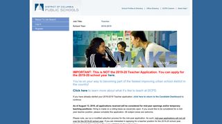 Teacher - Apply Now – DC Public Schools