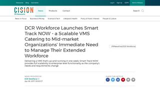 DCR Workforce Launches Smart Track NOW - a Scalable VMS ...