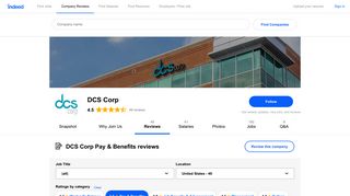 Working at DCS Corp: Employee Reviews about Pay & Benefits ...