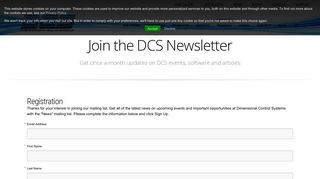 Join the DCS Newsletter | Dimensional Control Systems, Inc.